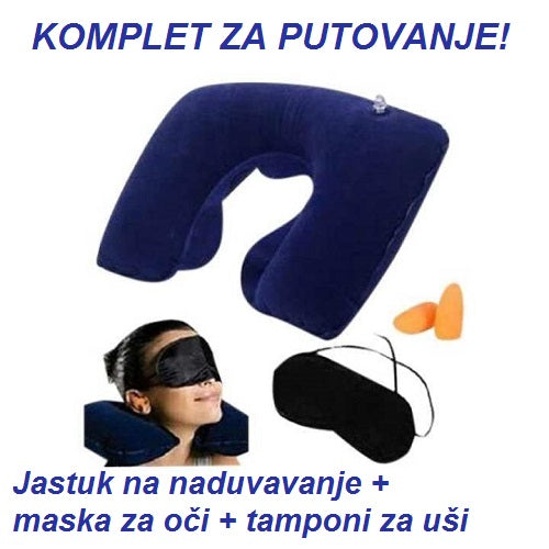 Set za Putovanje- Jastuk + Maska + Tamponi za uši sveisvastars